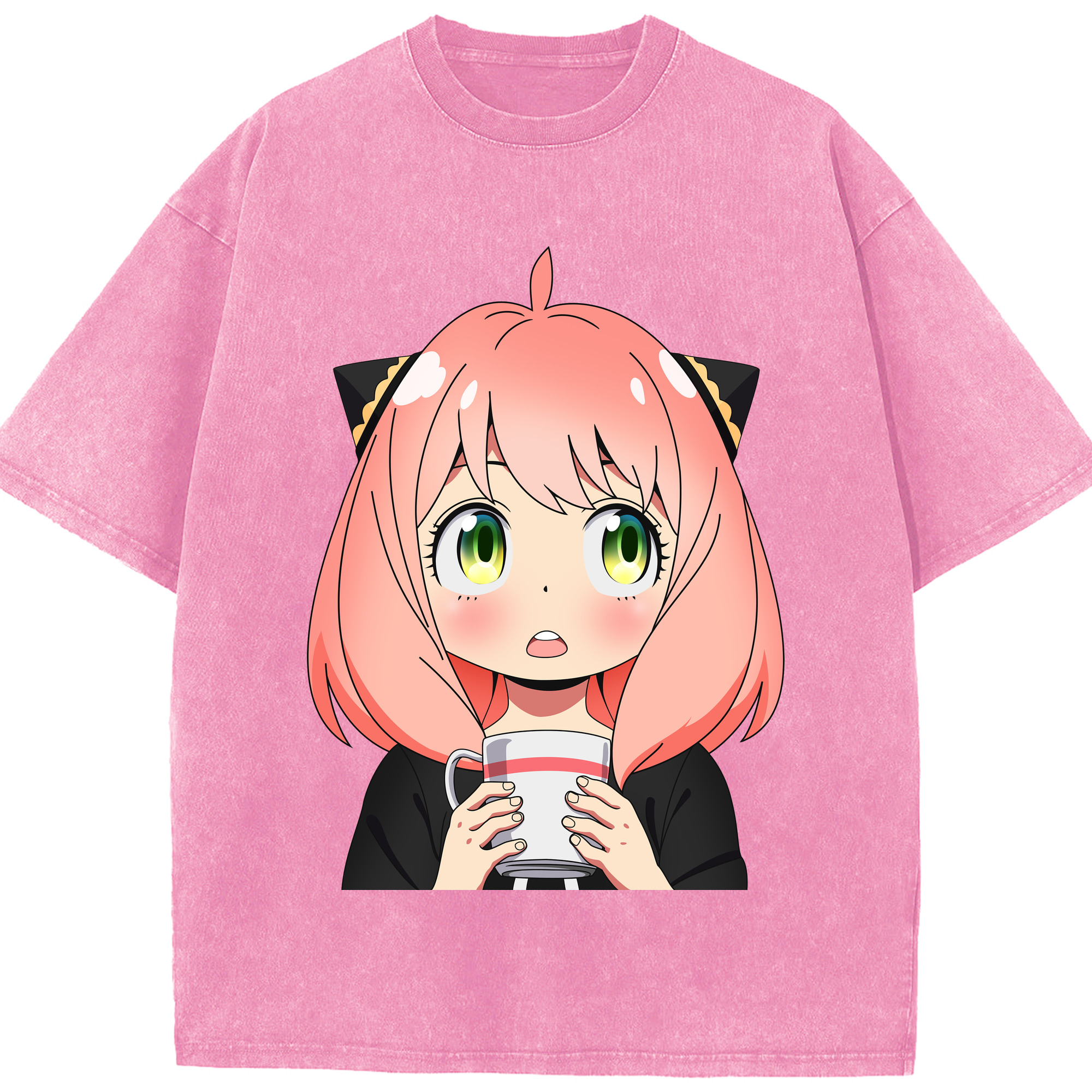 （画像用） SPY×FAMILY间谍家家酒 綿100% ヴィンテージ風 半袖Tシャツ（フロントプリント）